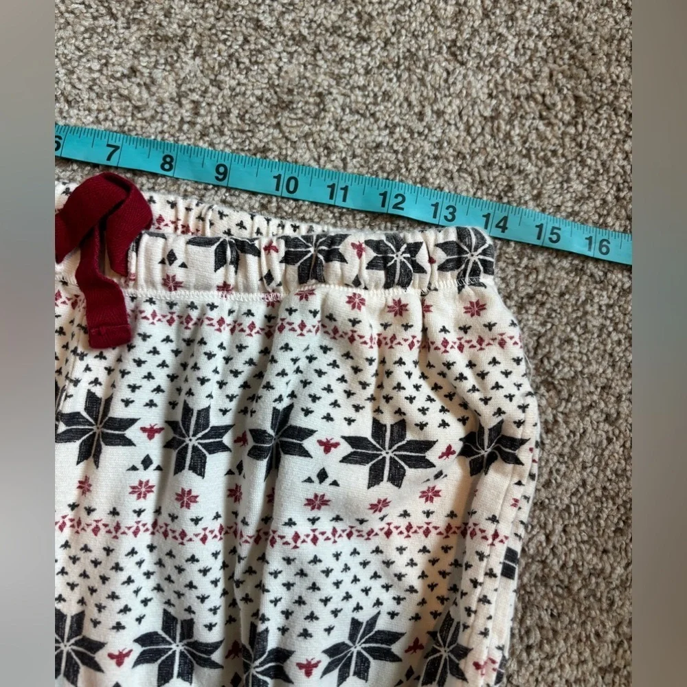 Burt’s Bees Adult Organic Cotton Pajama Pants Size Medium | Christmas print | - Picture 6 of 7